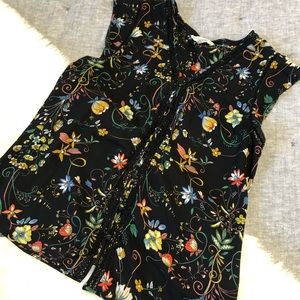 41 hawthorn stitchfix floral button up crochet top